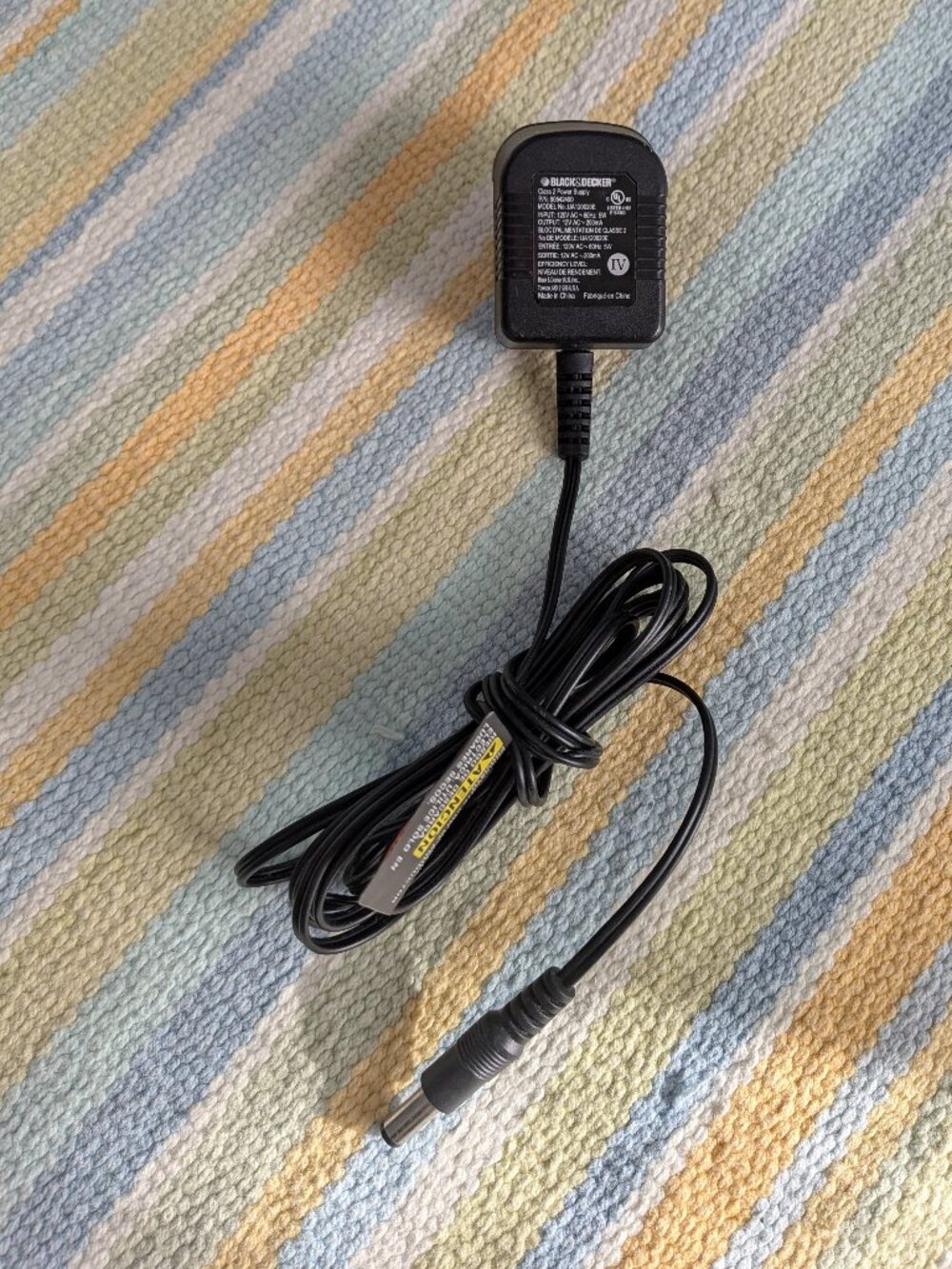 OEM Black & Decker 90542490 UA120020E 12V AC Charger for GC1200 GCO1200 Drill